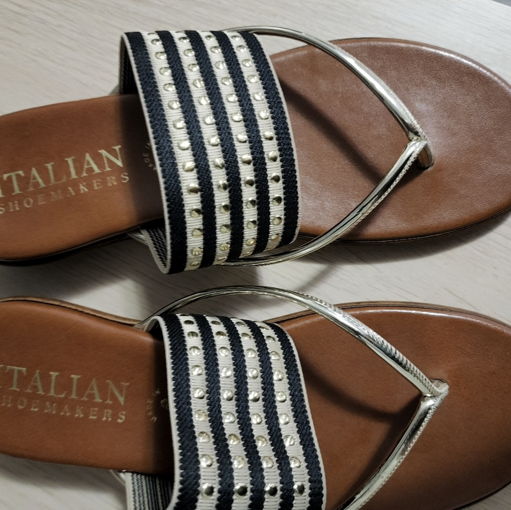 Golden slippers for women from DSW